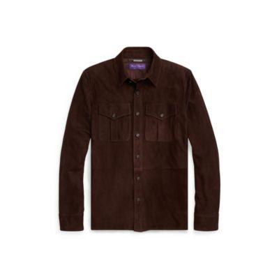 Ralph Lauren Suede Jacket English Brown