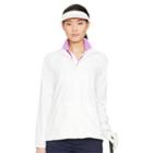 Ralph Lauren Golf Mesh-lined Mockneck Jacket Pure White