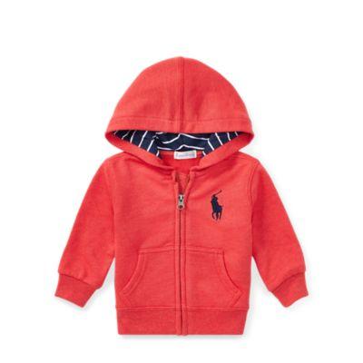Ralph Lauren Cotton-blend-fleece Hoodie Deep Orangey Red 24m