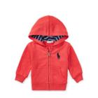 Ralph Lauren Cotton-blend-fleece Hoodie Deep Orangey Red 24m
