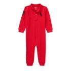 Ralph Lauren Mesh Polo Coverall Rl2000 Red 9m