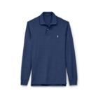 Ralph Lauren Custom Slim Fit Mesh Polo Monroe Blue Heather