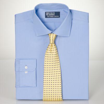 Ralph Lauren Solid Poplin Regent Shirt Chopin Blue