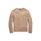Ralph Lauren Cable-knit Cotton Sweater Honey Brown Heather 1x Big