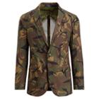 Polo Ralph Lauren Morgan Camo Cotton Sport Coat Dark Olive And Olive