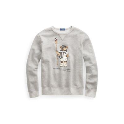 Ralph Lauren Polo Bear Fleece Sweatshirt Bronx Heather Xl Tall