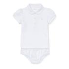 Ralph Lauren Cotton Interlock Polo Shirt White 18m