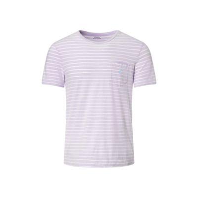 Ralph Lauren Custom Fit Striped T-shirt York Purple/white