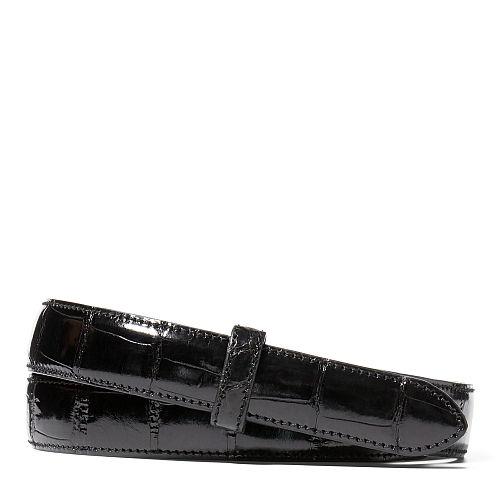 Ralph Lauren Alligator Belt Strap Black