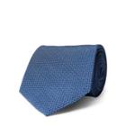 Ralph Lauren Diamond-print Silk Crepe Tie Navy