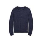 Ralph Lauren Cotton Rollneck Sweater Navy Ragg