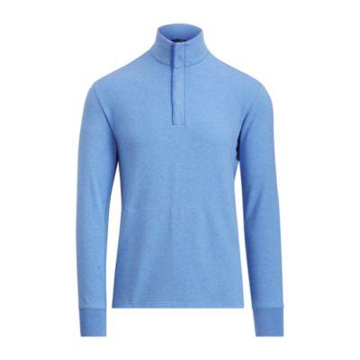 Ralph Lauren Custom Fit Half-zip Pullover Maidstone Blue Heather