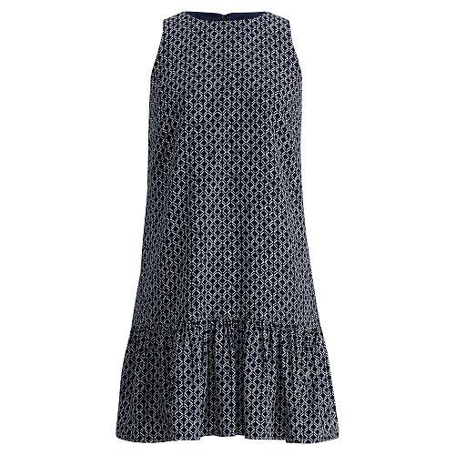 Ralph Lauren Lauren Crepe Drop-waist Dress Deep Sapphirecream