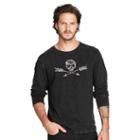 Ralph Lauren Denim & Supply Cotton Jersey Graphic Pullover Polo Black Skull Arrows