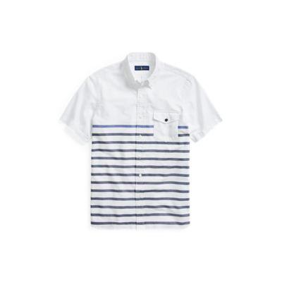 Ralph Lauren Classic Fit Striped Shirt Boating Blue Stripe