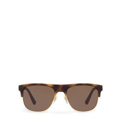 Ralph Lauren Regimental Sunglasses Havana And Gold