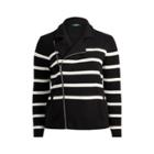 Ralph Lauren Striped Cotton Full-zip Jacket Polo Black/cream