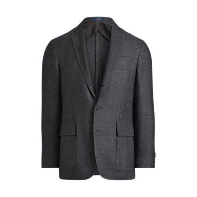 Ralph Lauren Morgan Tick-weave Sport Coat Grey/black