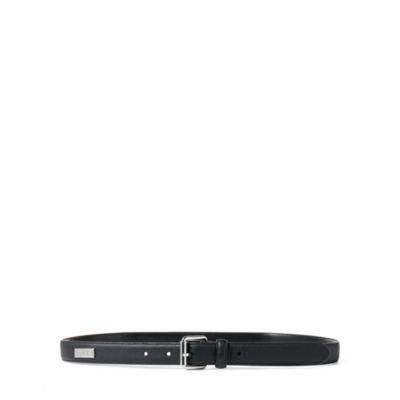 Ralph Lauren Pebbled Leather Belt Black