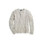 Ralph Lauren Cable-knit Cotton Sweater Light Vintage Heather