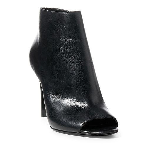 Ralph Lauren Lauren Mina Burnished Calfskin Bootie Black