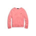 Ralph Lauren Cotton Spa Terry Sweatshirt Hyannis Red