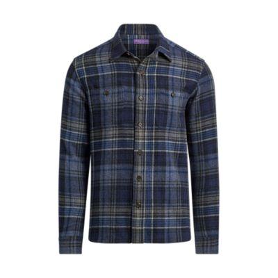 Ralph Lauren Plaid-print Jacquard Workshirt Blue Multi