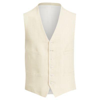 Ralph Lauren Linen-cotton Faille Vest Dark Tan
