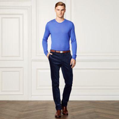 Ralph Lauren Cashmere Crewneck Sweater Classic Copen Blue