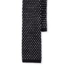 Ralph Lauren Birdseye Knit Cashmere Tie Navy/white