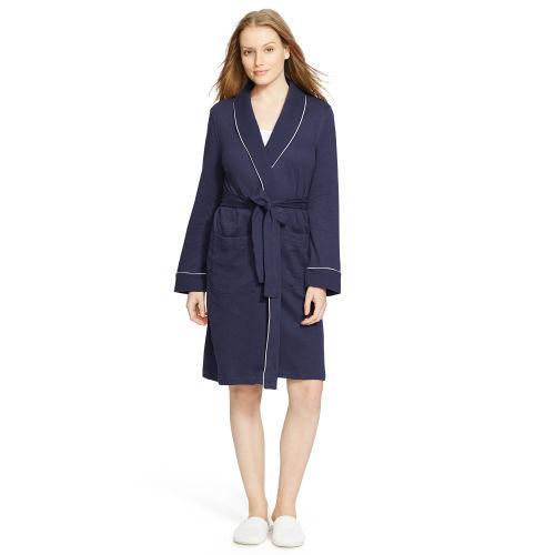 Ralph Lauren Lauren Quilted Shawl-collar Robe Navy
