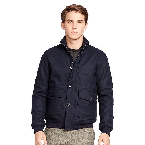 Polo Ralph Lauren Wool-blend Down Skeet Jacket Collection Navy
