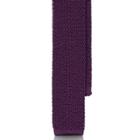 Ralph Lauren Knit Silk Tie Dark Purple