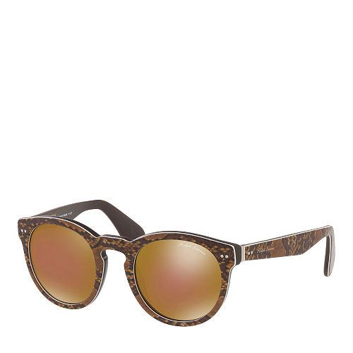 Ralph Lauren Python-print Sunglasses Brown