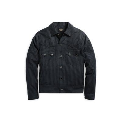 Ralph Lauren Cotton-wool Western Jacket Black Grey