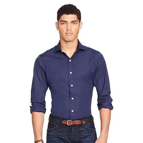 Polo Ralph Lauren Slim-fit Stretch Poplin Shirt Jet Navy