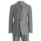 Ralph Lauren Glen Plaid Wool Twill Suit Black And Grey W/ Blue