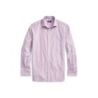 Ralph Lauren French Cuff Striped Shirt White And Magenta