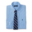Polo Ralph Lauren Striped Poplin Dress Shirt 1036 Blue/navy Multi