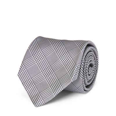 Ralph Lauren Glen Plaid Silk Narrow Tie Navy/white