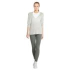 Ralph Lauren Open-back V-neck Sweater Dawn Grey Heather