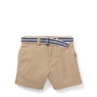 Ralph Lauren Belted Stretch Chino Short Coastal Beige 3m