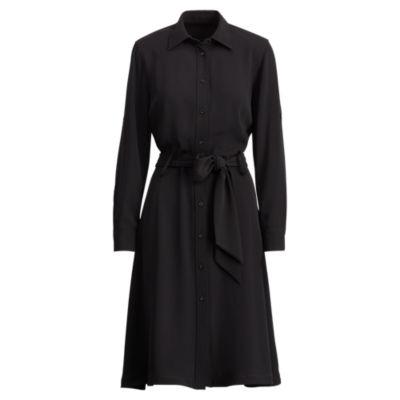 Ralph Lauren Fit-and-flare Shirtdress Polo Black