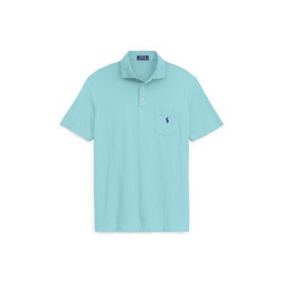 Ralph Lauren Custom Fit Jersey Polo Shirt Soft Turquoise