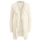 Ralph Lauren Ruffled Open-front Cardigan Natural Xsp