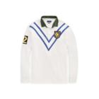 Ralph Lauren Classic Fit Cotton Rugby Shirt Deckwash White