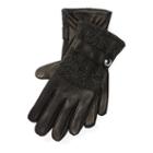 Polo Ralph Lauren Tweed-leather Gloves Charcoal Herringbone