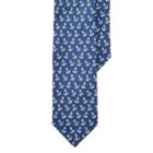 Ralph Lauren Anchor-print Linen Tie Indigo