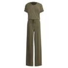 Ralph Lauren Jersey Wide-leg Jumpsuit Sage Moss Xsp
