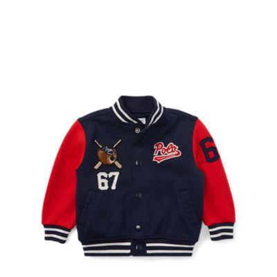 Ralph Lauren Polo Bear Baseball Jacket French Navy 6m